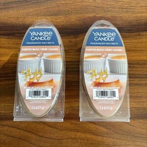 Yankee Candle Fragranced Wax Melts Pumpkin Maple Creme Caramel